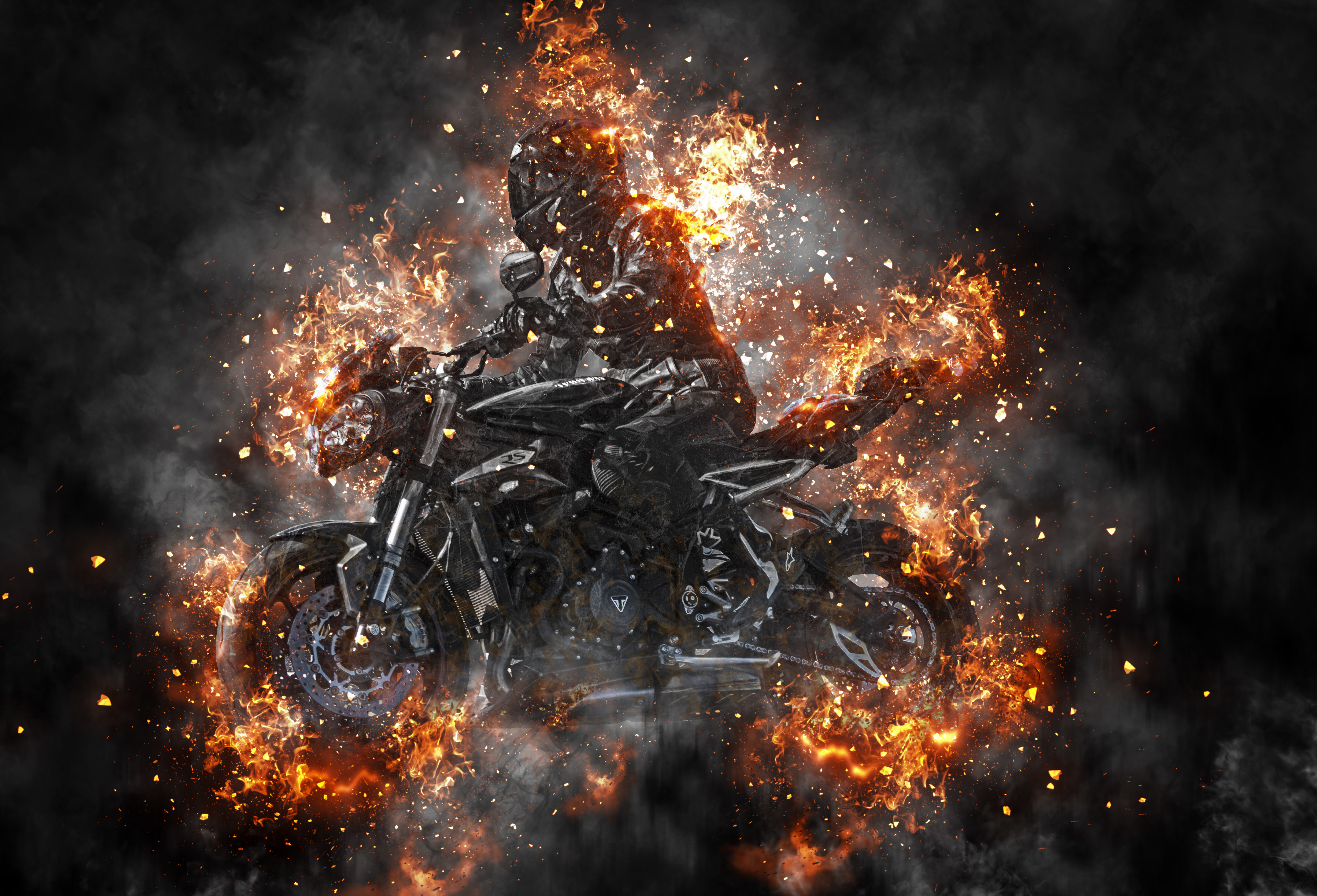 Fire Explosion Edit made by BikerPics 